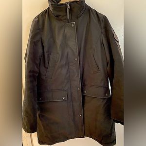Large Calvin Klein Performance Jacket Black Removable Hood